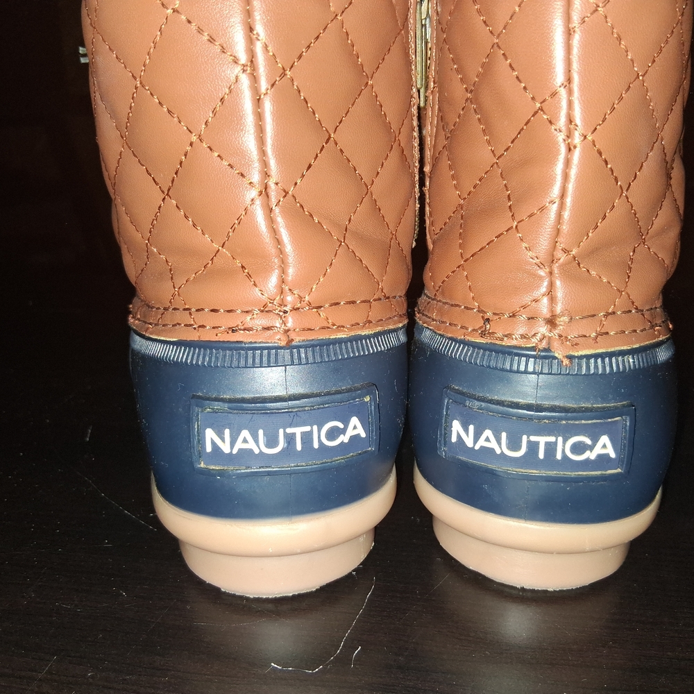 Nautica Brown and Blue Winter Boots